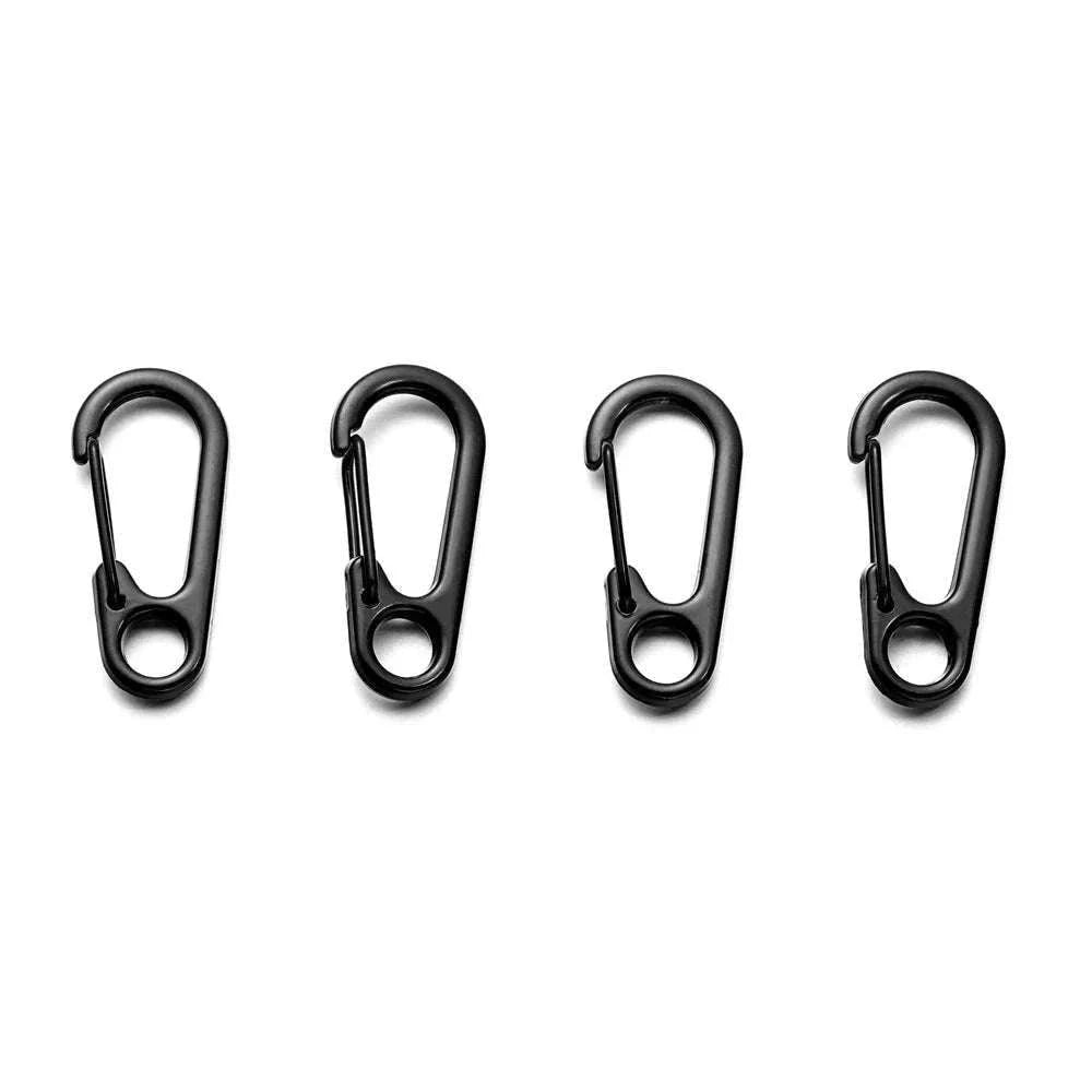 Lobster Clasp Carabiners Zinc Alloy Snap Hooks for Keys-Black / 5pcs