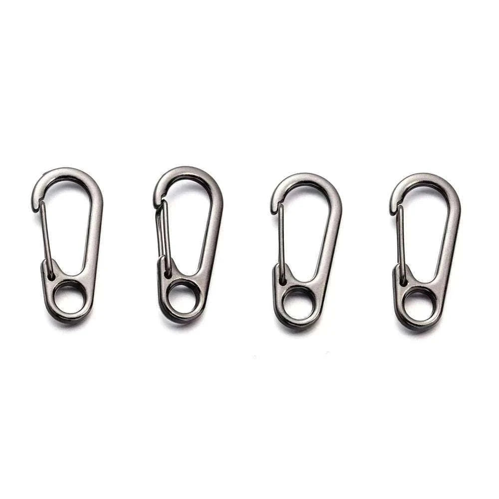 Lobster Clasp Carabiners Zinc Alloy Snap Hooks for Keys-Black / 5pcs