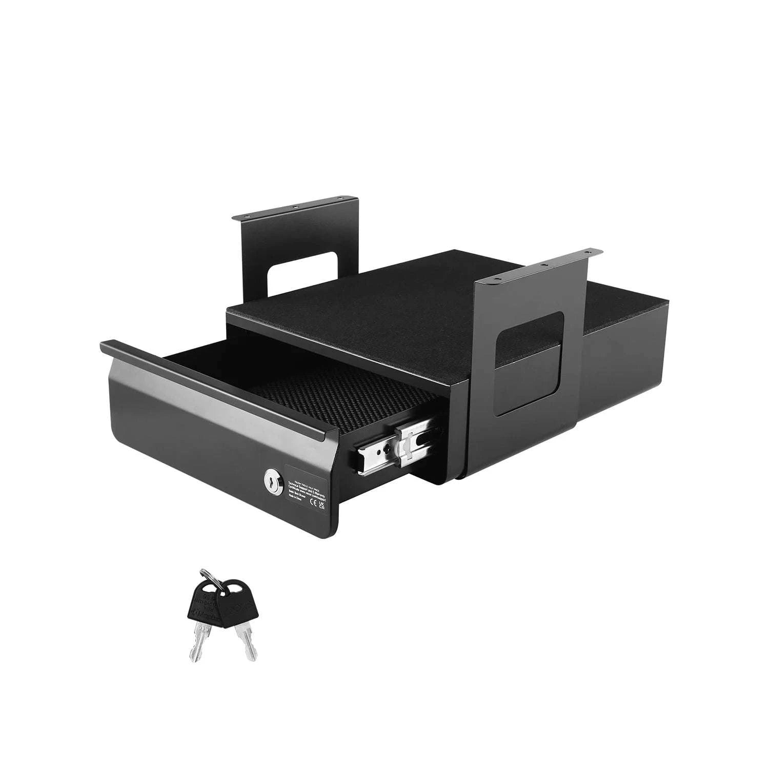 Lockable Under Desk Drawer Organizer with Slide-Out Storage-Single Layer / United States