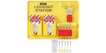 Lockout Tagout Kit Set with Padlocks, Hasps & Station (26–58 PCS)-42 PCS 1 Tool Box / United States