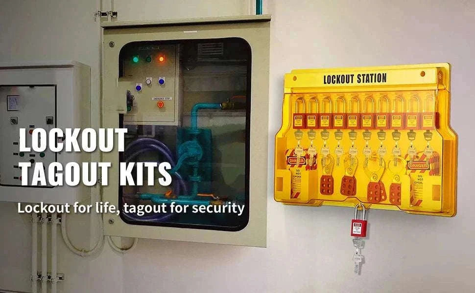 Lockout Tagout Kit Set with Padlocks, Hasps & Station (26–58 PCS)-42 PCS 1 Tool Box / United States