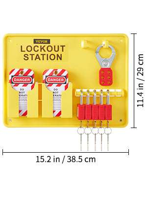 Lockout Tagout Kit Set with Padlocks, Hasps & Station (26–58 PCS)-42 PCS 1 Tool Box / United States