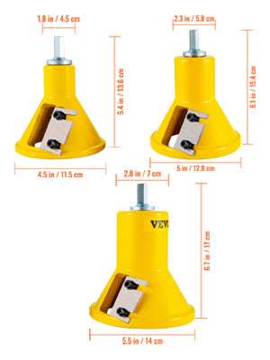 Log Tenon Cutter Set 1" 1.5" 2" with Dual Blades for Woodworking-United States