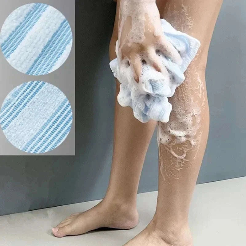 Long Bath Brush Back Scrubber 103x21cm for Shower Care-Blue / United States