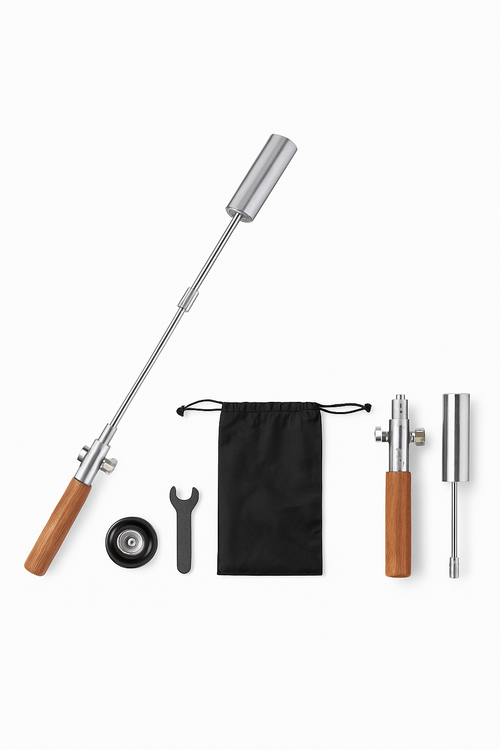 Long Handle Detachable Stainless Steel Camping Torch
