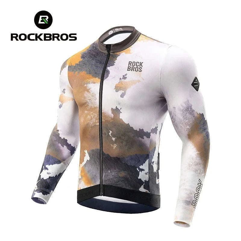 Long Sleeve Thermal Cycling Jersey for Cold Weather-YDWT008-1-a / Asian XL(EUR L)