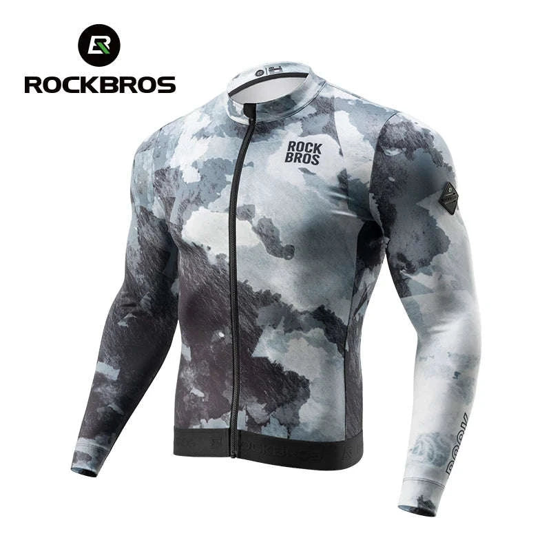 Long Sleeve Thermal Cycling Jersey for Cold Weather-YDWT008-1-a / Asian XL(EUR L)