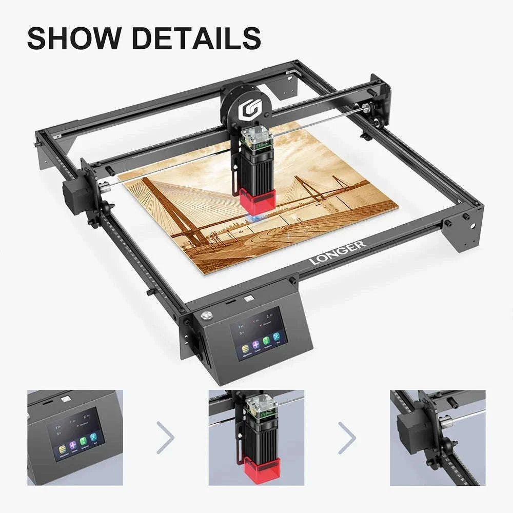 LONGER RAY5 10W Laser Engraver, 0.06mm Precision Spot-RAY5 10W / GERMANY