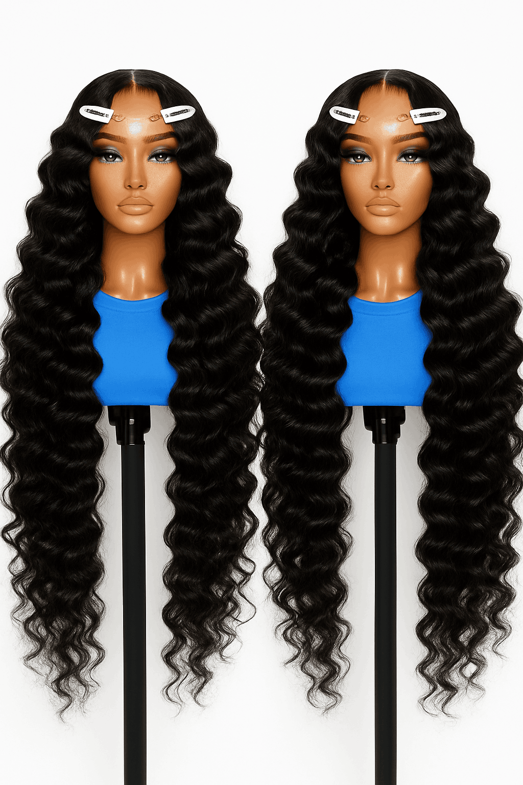 Loose Deep Wave HD Lace Frontal Human Hair Wig-13x6 HD Lace Wig / 220 Density / france|40inches