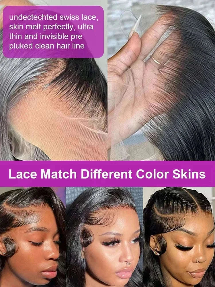 Loose Deep Wave HD Lace Frontal Human Hair Wig-13x6 HD Lace Wig / 220 Density / france|40inches