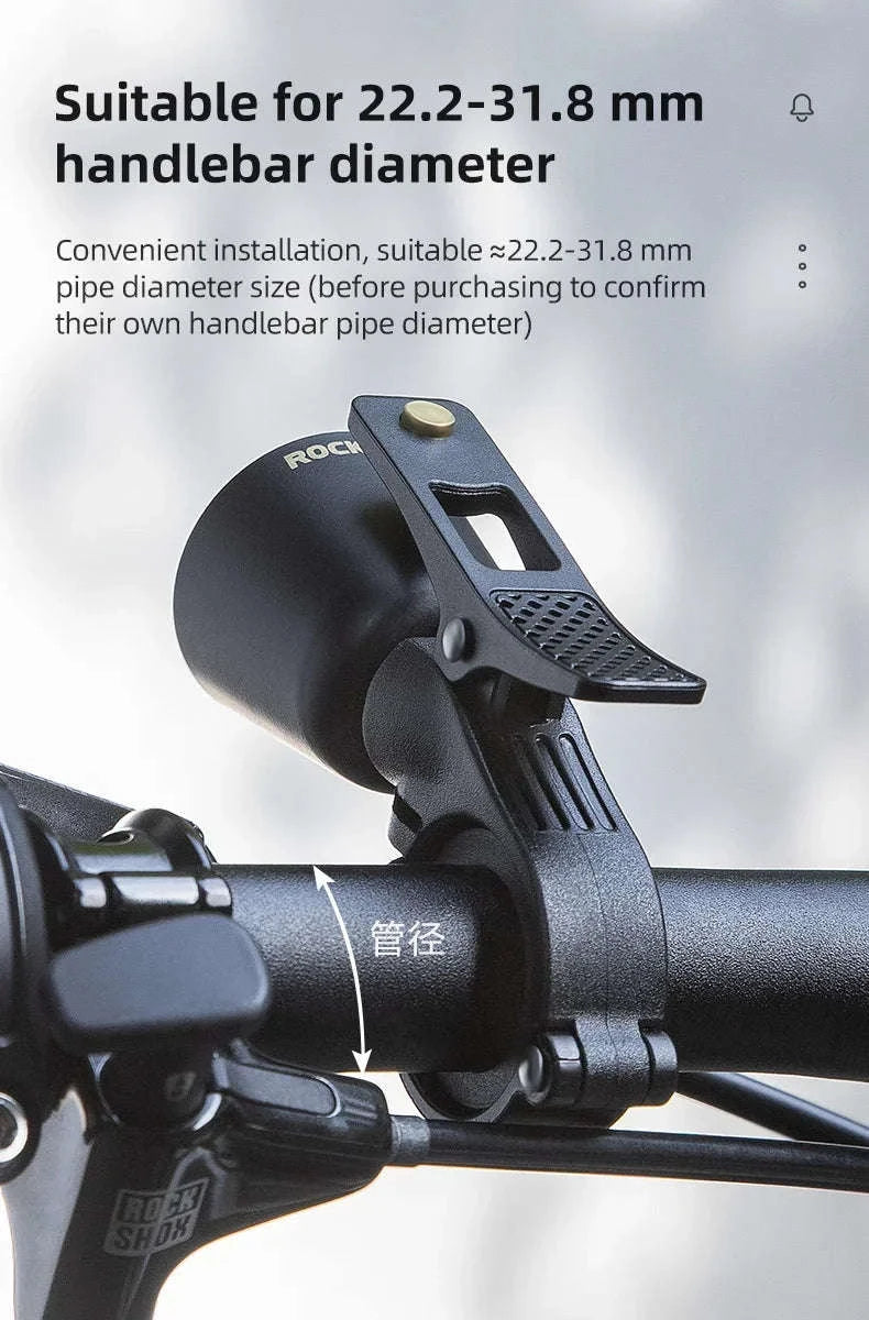 Loud Brass Bicycle Bell for MTB & Road Bikes Clear Safety Ring-34210005004
