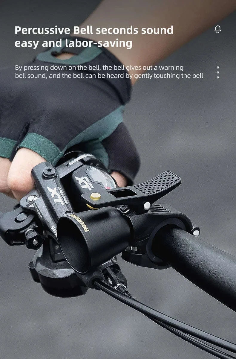 Loud Brass Bicycle Bell for MTB & Road Bikes Clear Safety Ring-34210005004