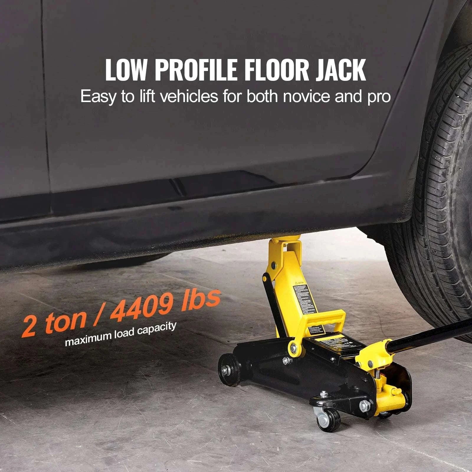 Low Profile 2 Ton Hydraulic Floor Jack for Cars and SUVs-2T / spain