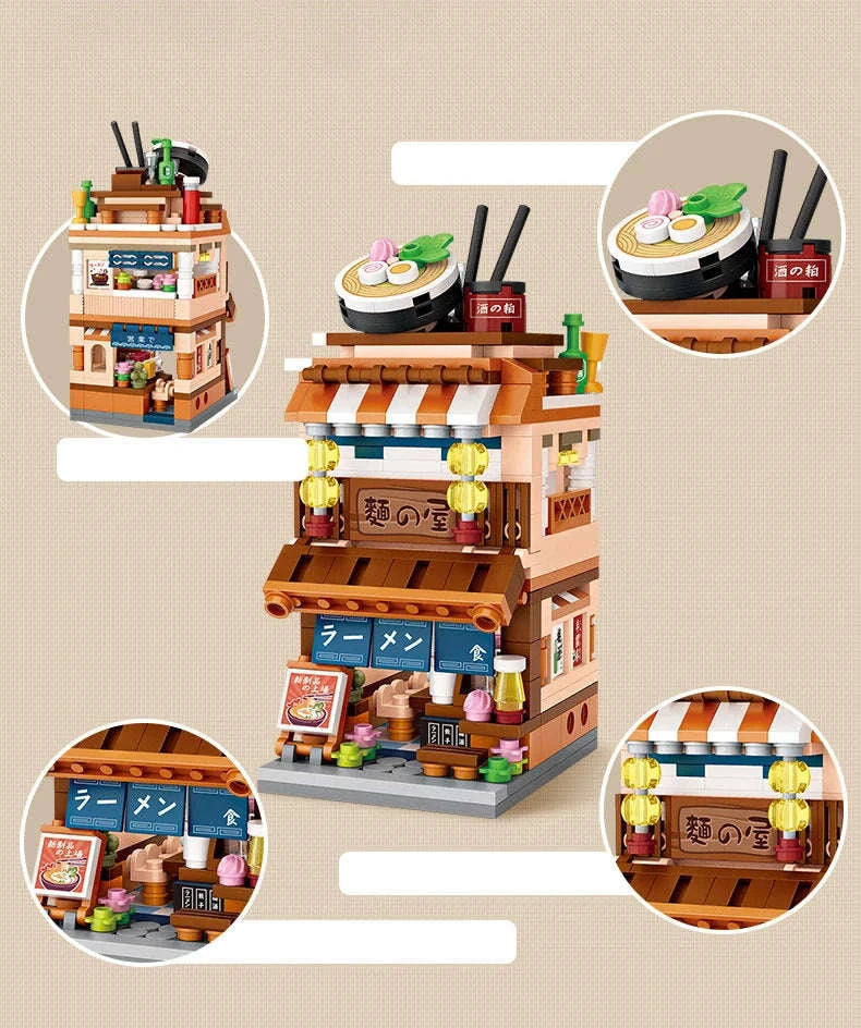 LOZ Mini Street View Building Blocks – Japanese Shop Series-With box