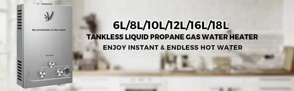 LPG Tankless Water Heater with LED Display & Safety Protection-16KW  8L / CZECH REPUBLIC