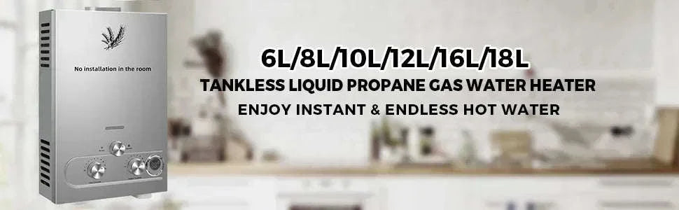LPG Tankless Water Heater with LED Display & Safety Protection-16KW  8L / CZECH REPUBLIC