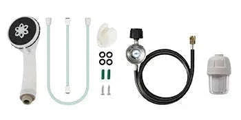 LPG Tankless Water Heater with Shower Kit-CZECH REPUBLIC / 32KW 16L white