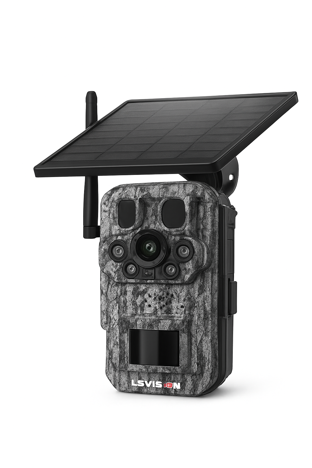5MP 4G Solar Trail Camera with GPS, 3 PIR Sensors, 125° Detection, 0.2s Trigger, 940nm IR, IP66 Waterproof
