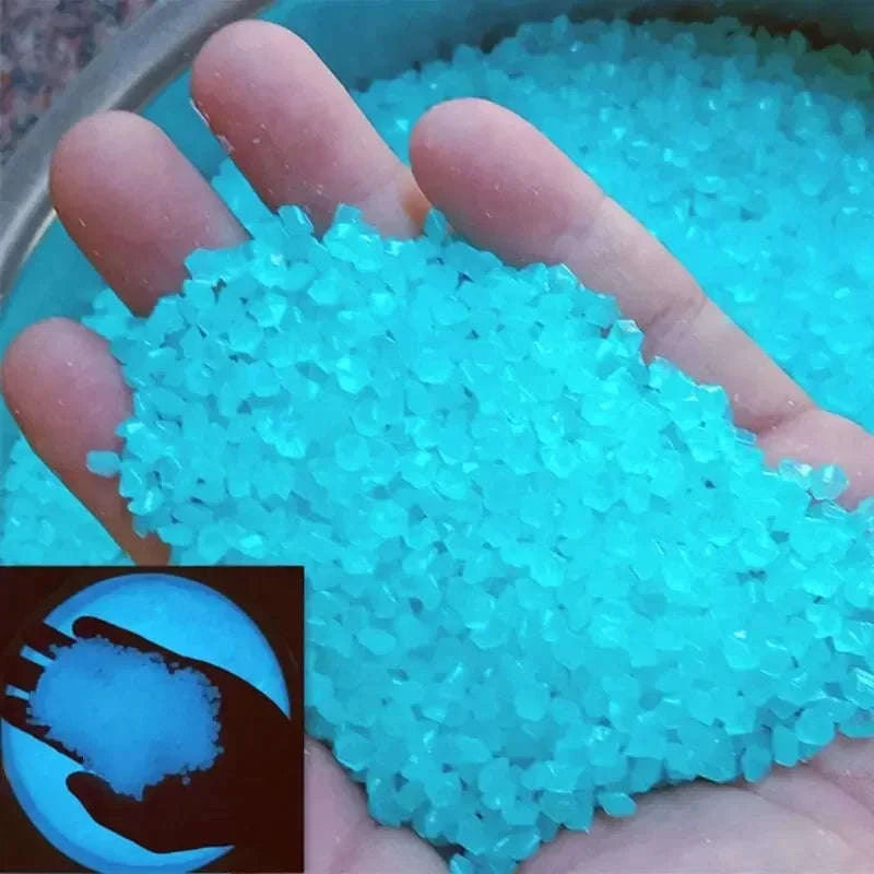 Luminous Sand Glow-in-the-Dark Pebbles for Home and Garden-1000pcs-3-5mm / Color