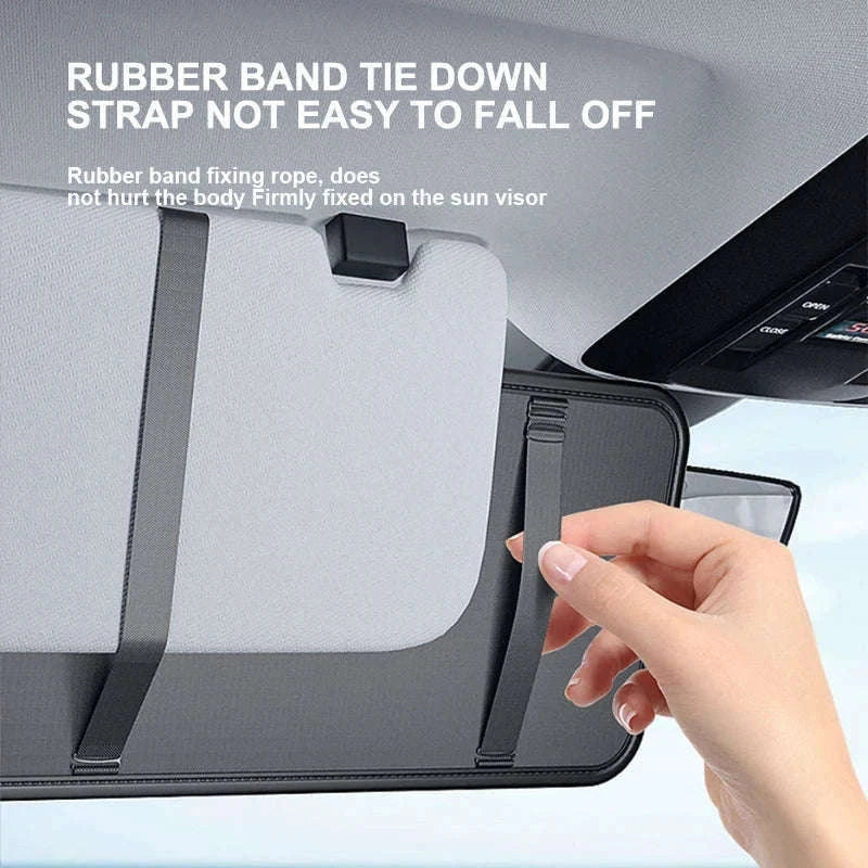 Luxury Car Sun Visor Organizer Multi-Pocket Storage Bag-1pc