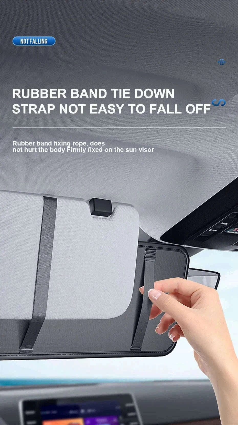 Luxury Car Sun Visor Organizer Multi-Pocket Storage Bag-1pc