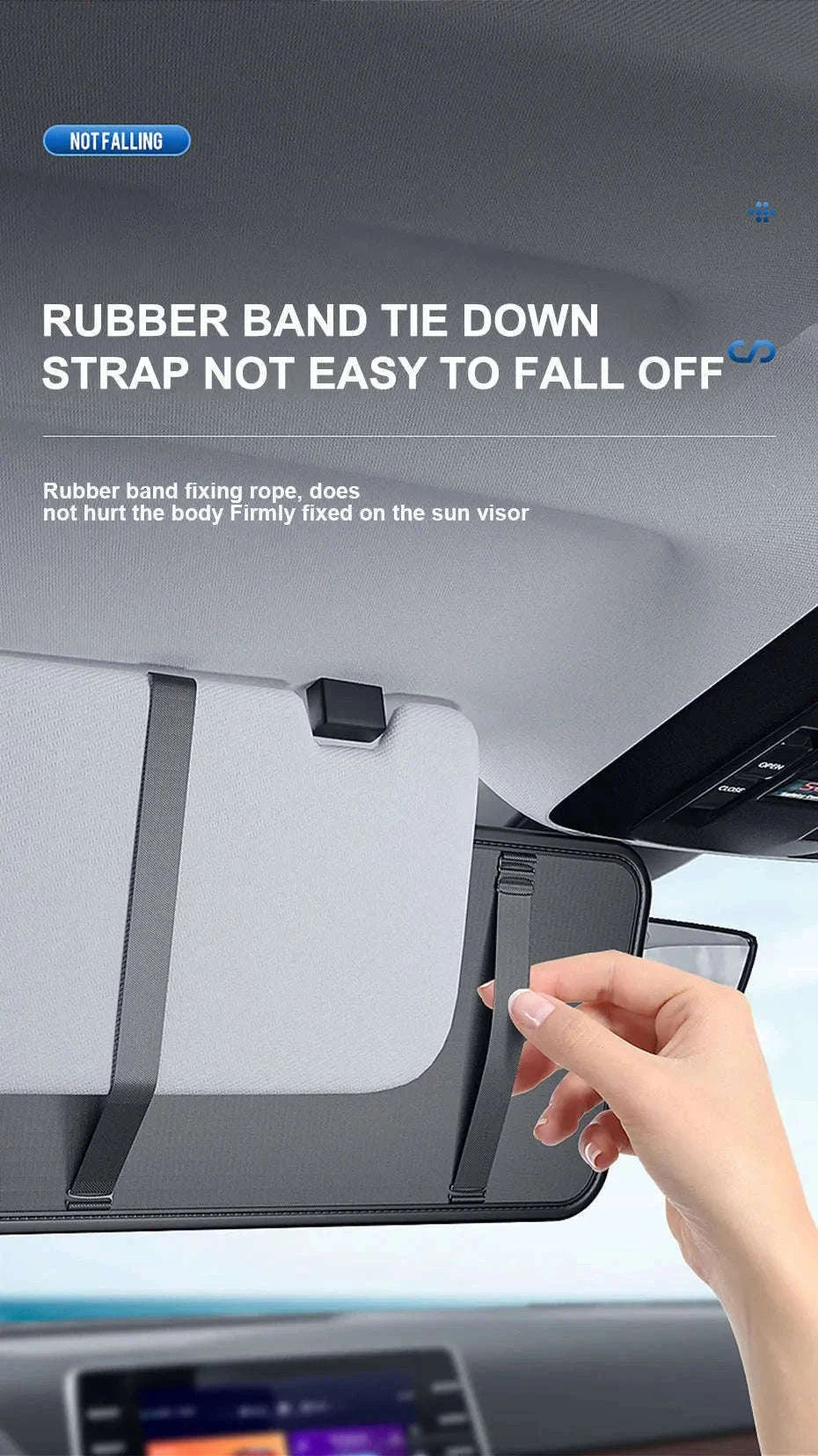 Luxury Car Sun Visor Organizer Multi-Pocket Storage Bag-1pc