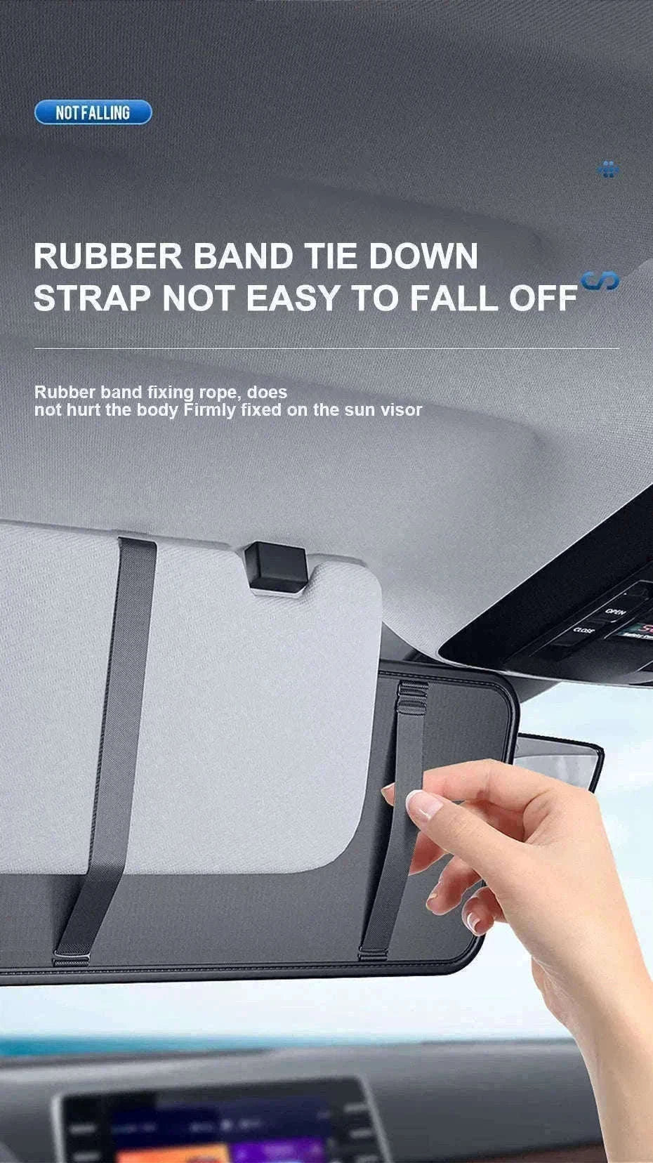 Luxury Car Sun Visor Organizer Multi-Pocket Storage Bag-1pc
