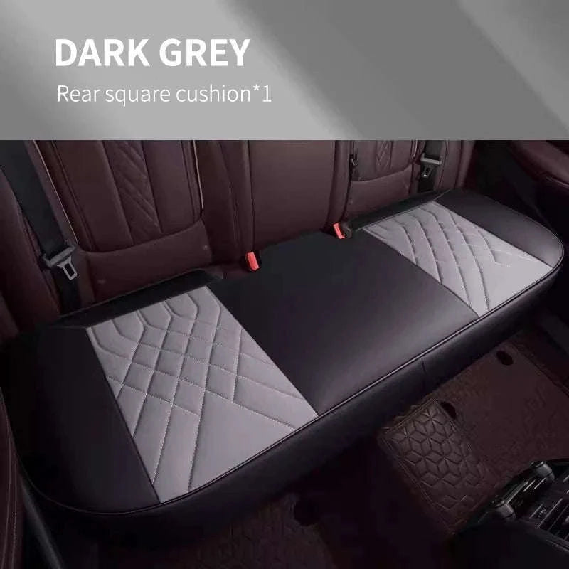Luxury Full-Wrapped Car Seat Cover-gray rear x1