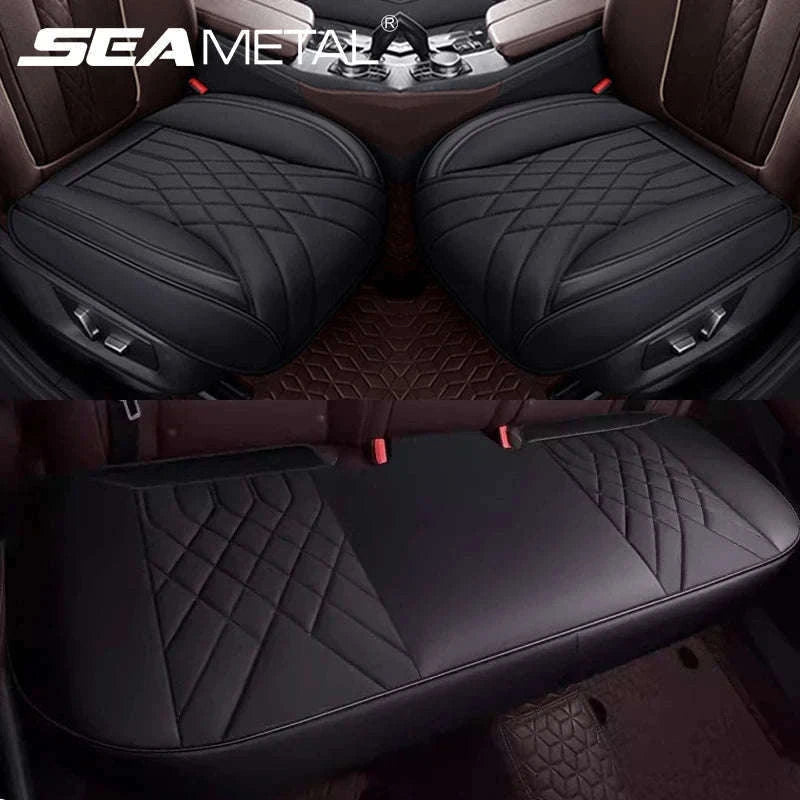 Luxury Full-Wrapped Car Seat Cover-gray rear x1