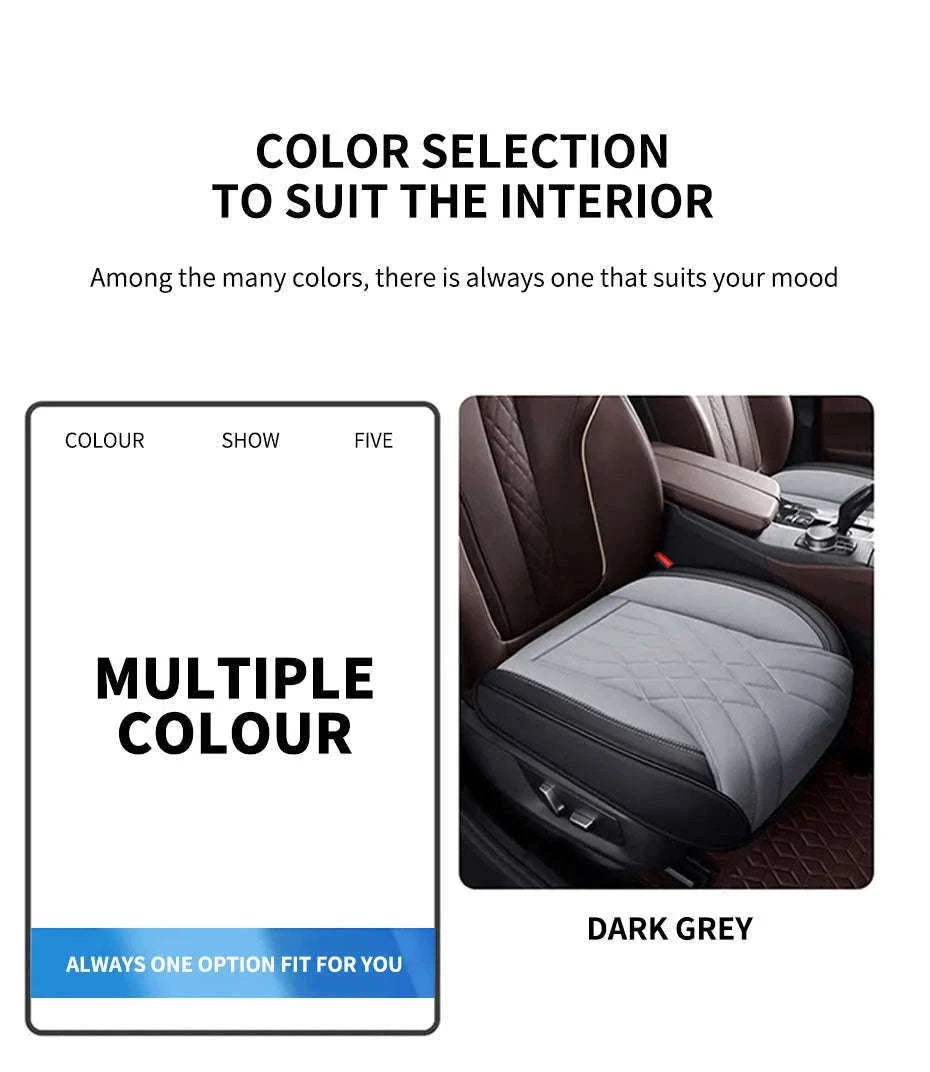 Luxury Full-Wrapped Car Seat Cover-gray rear x1