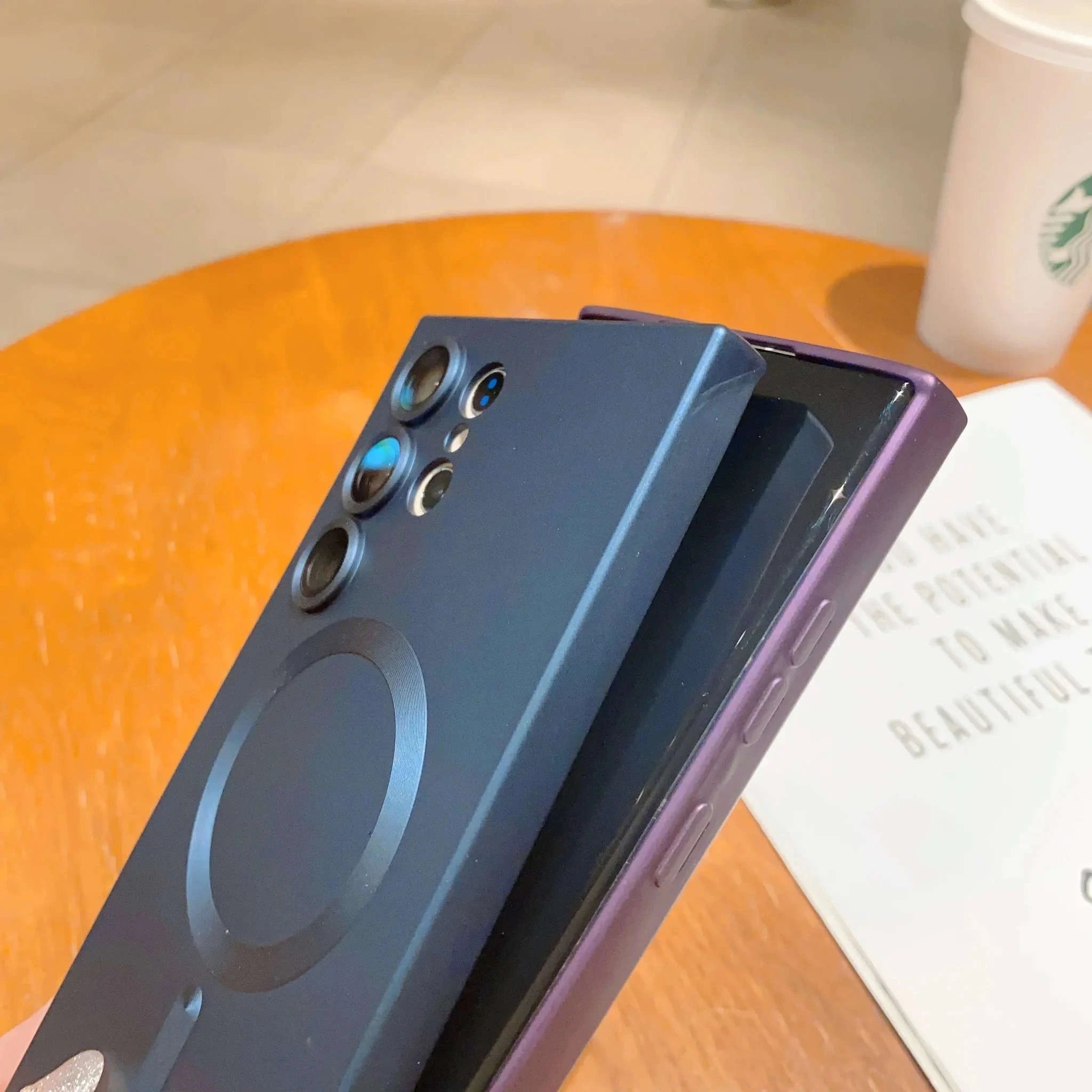 Luxury MagSafe Magnetic Case for Samsung Galaxy-White / For Samsung S20Plus