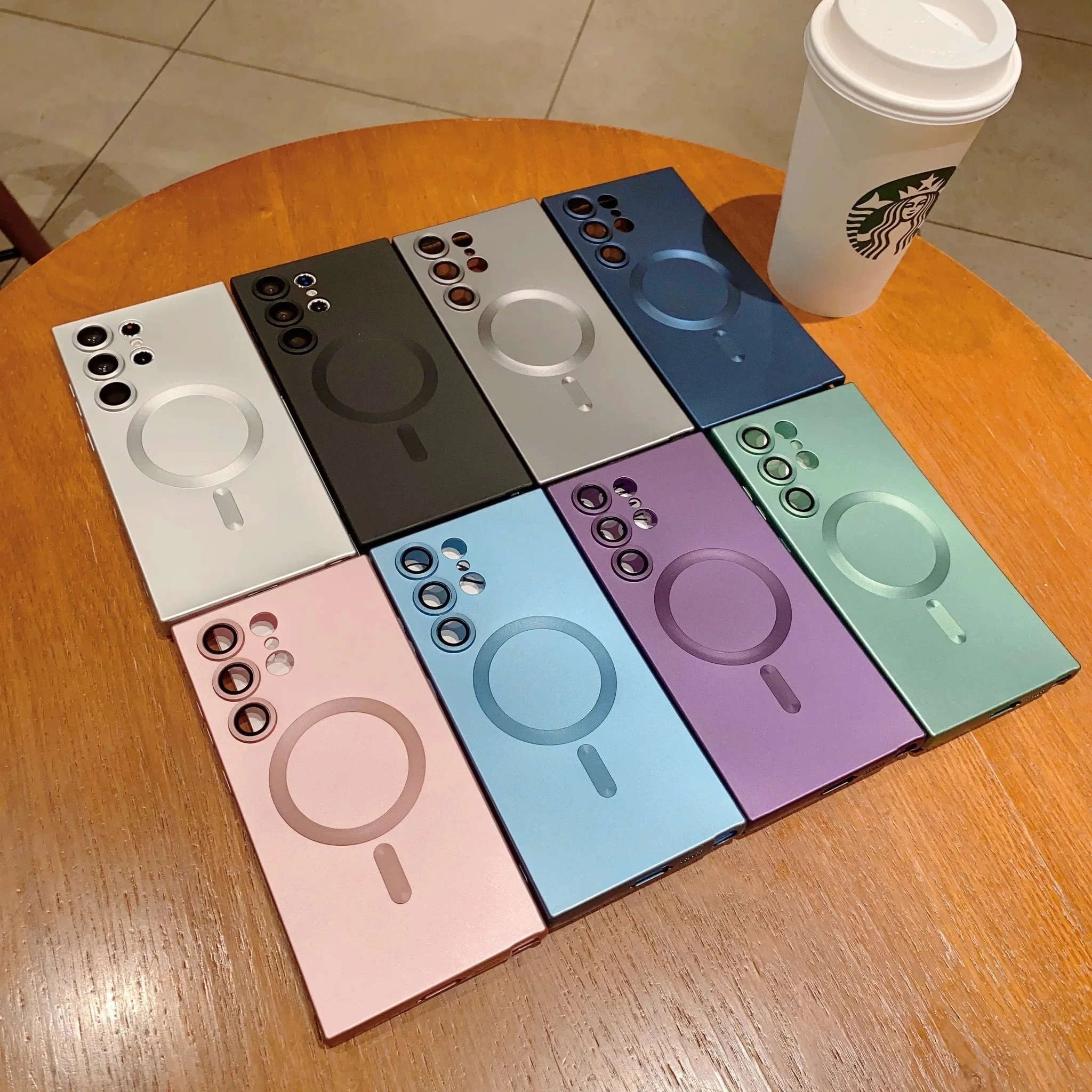 Luxury MagSafe Magnetic Case for Samsung Galaxy-White / For Samsung S20Plus