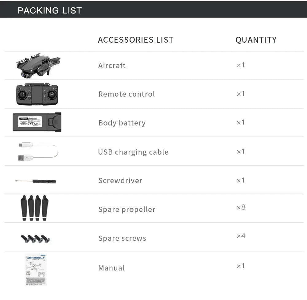 LYZRC L900 PRO SE GPS 4K Brushless Foldable Drone-SE Black 2 BATT FB