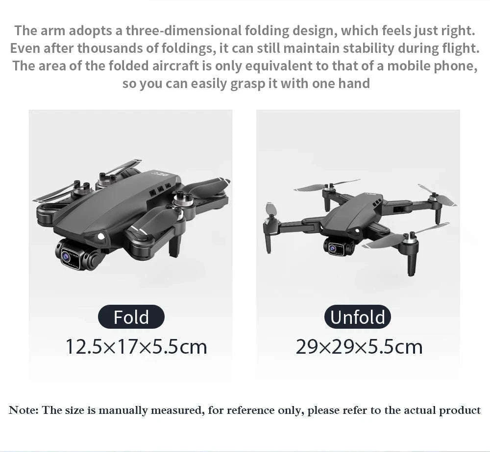 LYZRC L900 PRO SE GPS 4K Brushless Foldable Drone-SE Black 2 BATT FB