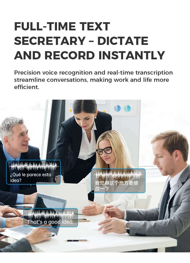 M01 Smart Glasses with Camera and AI Translation-WHITE