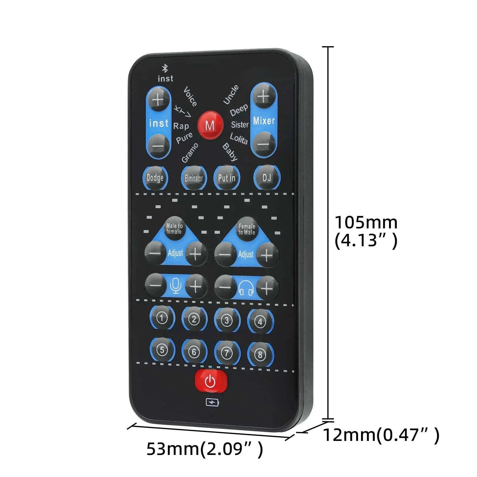 M10 Voice Changer Device with Karaoke and Multi-Voice Effects-M10