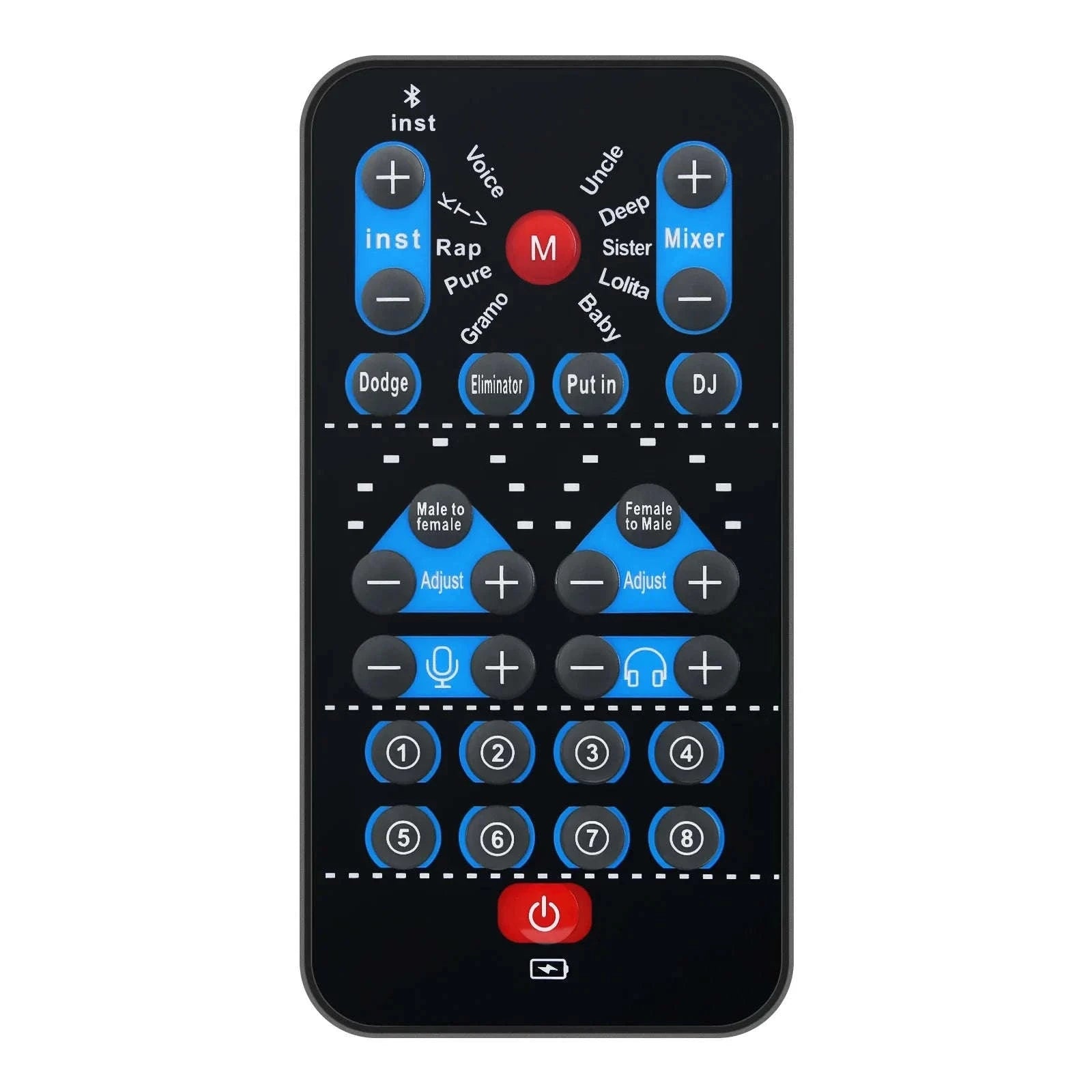 M10 Voice Changer Device with Karaoke and Multi-Voice Effects-M10