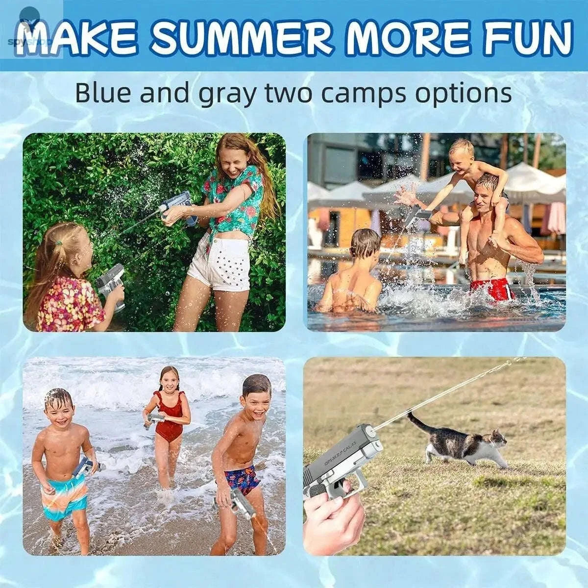 M1911 Water Blaster Pistol – High‑Energy Pump Action Toy for Kids & Adults-Gray