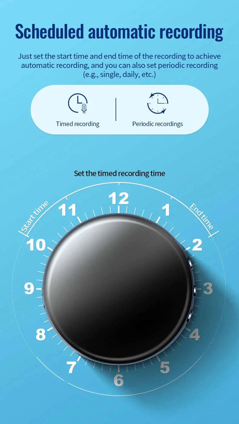 M29 Digital Voice Recorder with 64GB Memory and 100-Hour Recording-black / United States / 64 GB