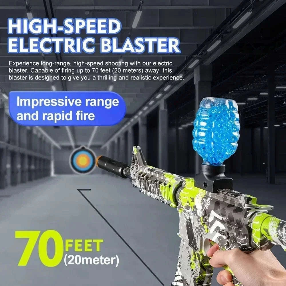 M416 Electric Blaster Gun Set for Fast Outdoor Play-Light Red