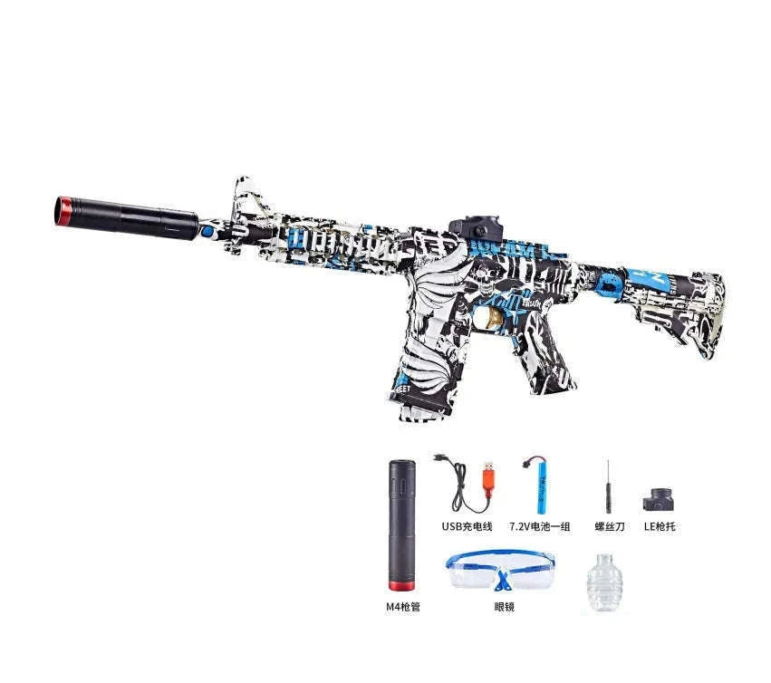 M416 Electric Blaster Gun Set for Fast Outdoor Play-Light Red