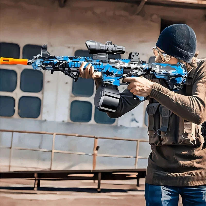 M416 Electric Gel Blaster Toy for Outdoor Adventure-Blue