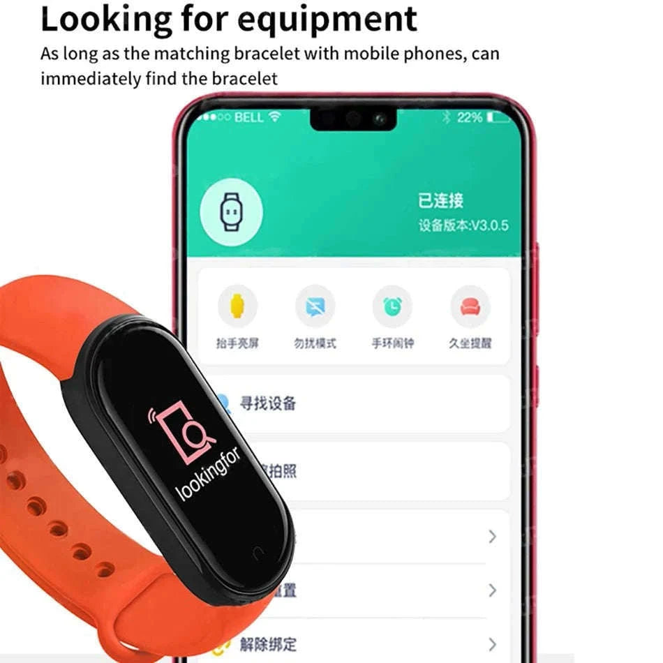 M6 Fitness Smart Watch for Activity, Sleep and Daily Alerts-black