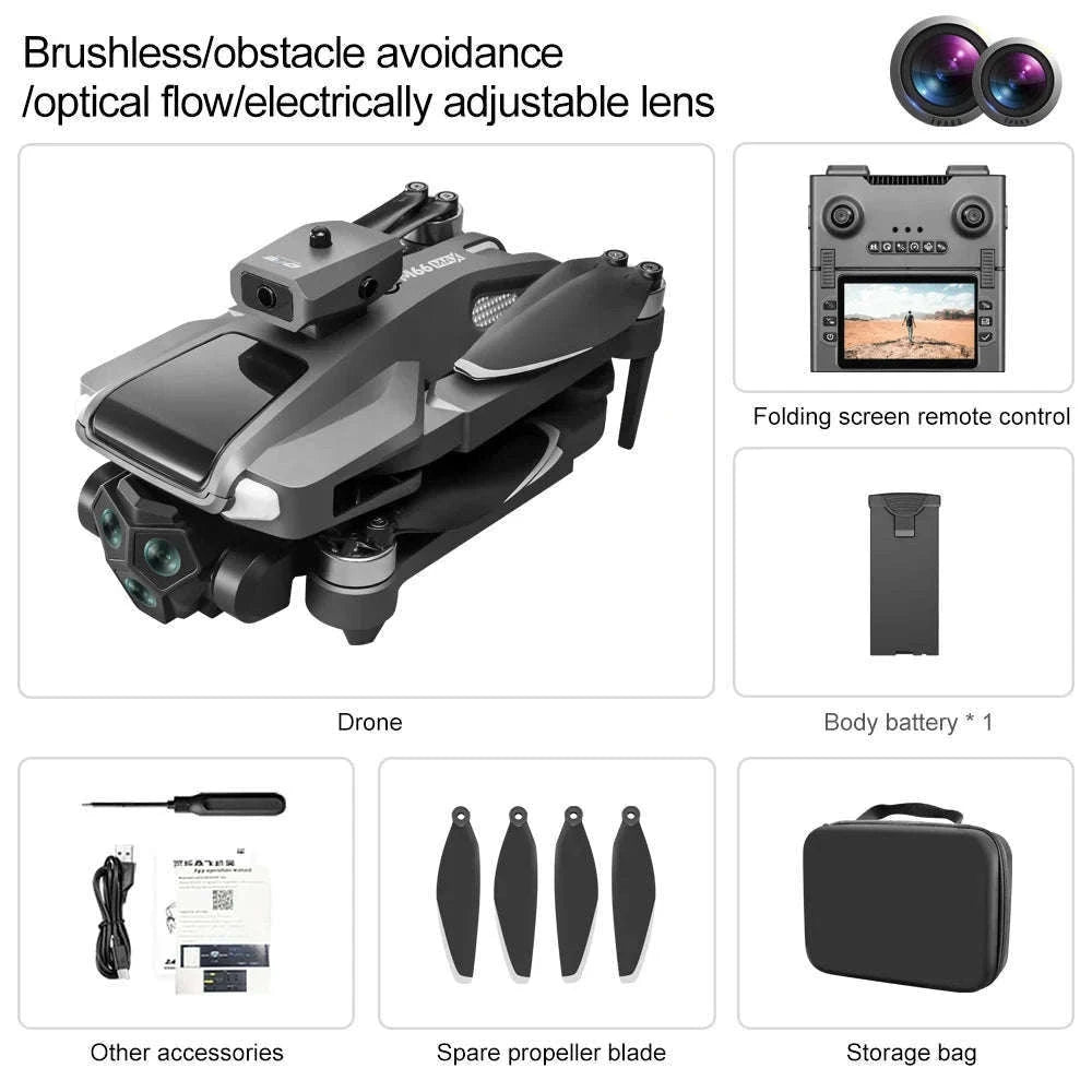 M66 Drone Folding Camera Quadcopter-M66-Grey