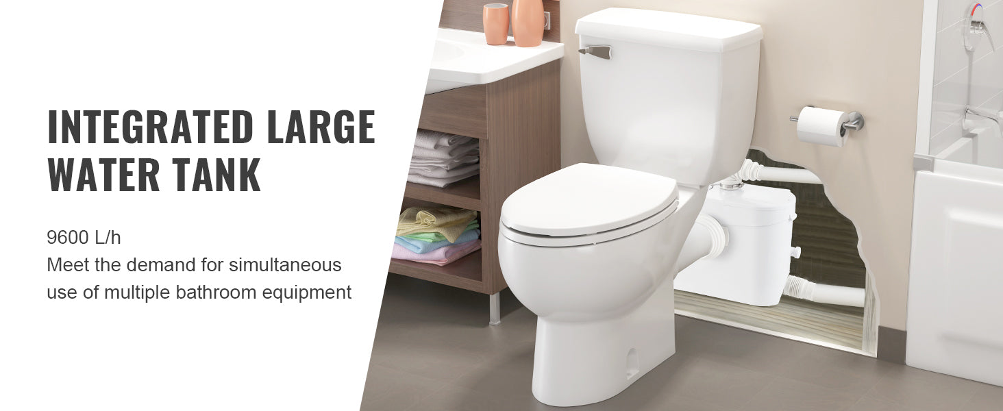 Macerator Pump Upflush Wastewater System for Toilet & Basement