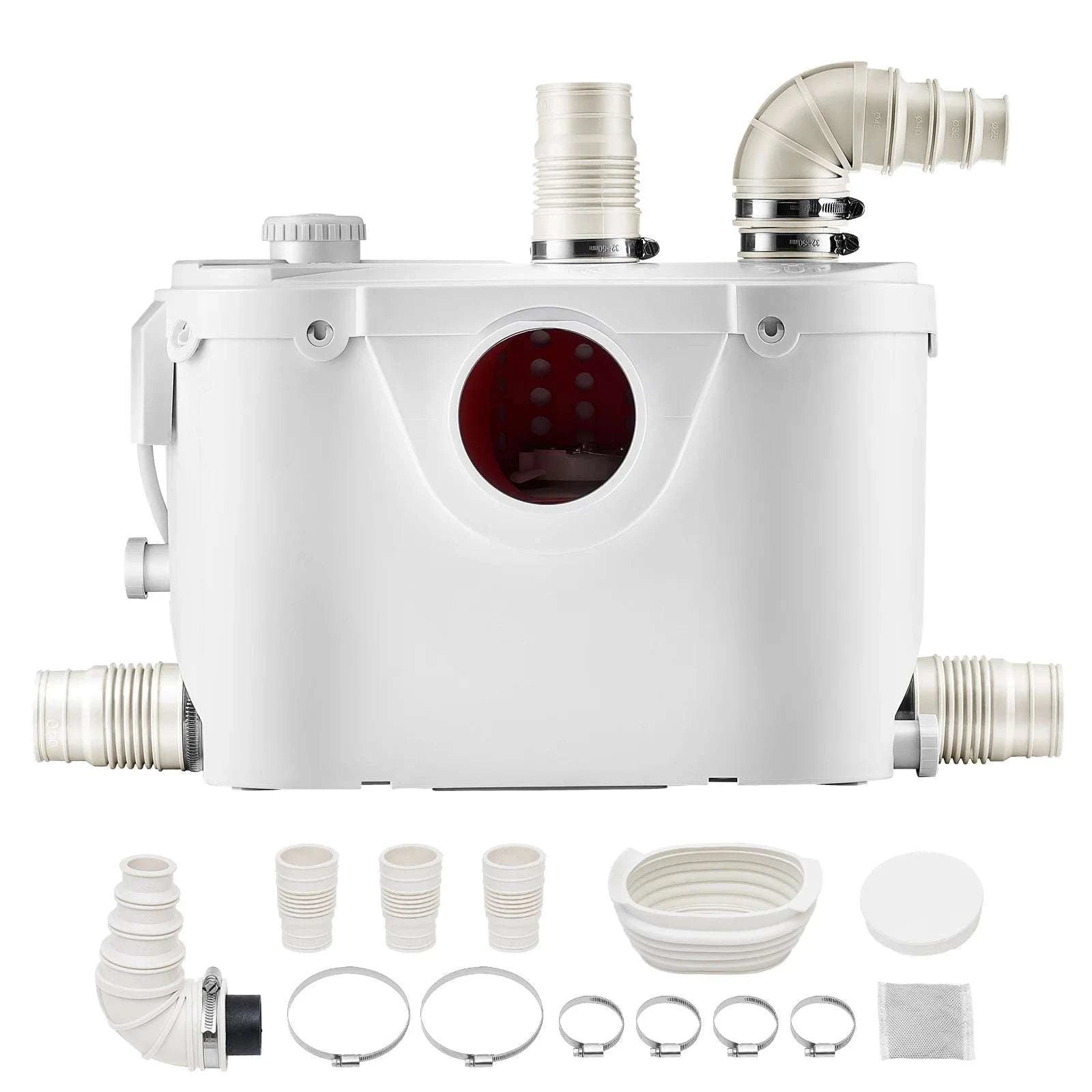 Macerator Pump Upflush Wastewater System for Toilet & Basement-500W 4 Water Inlets / EU / GERMANY