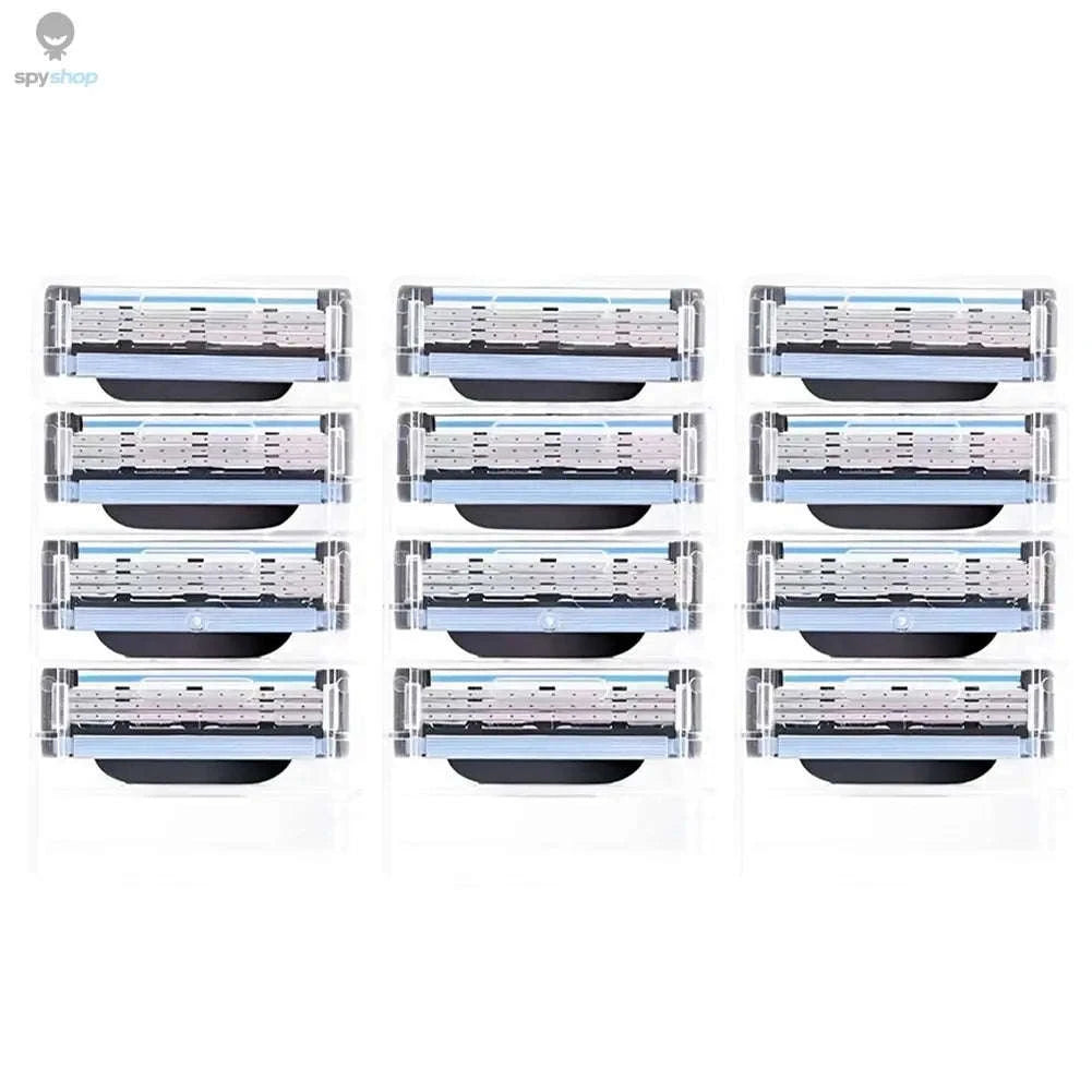 Mach 3 Razor Blade Replacement Heads – Smooth, Comfortable Shaving Performance-12PCS