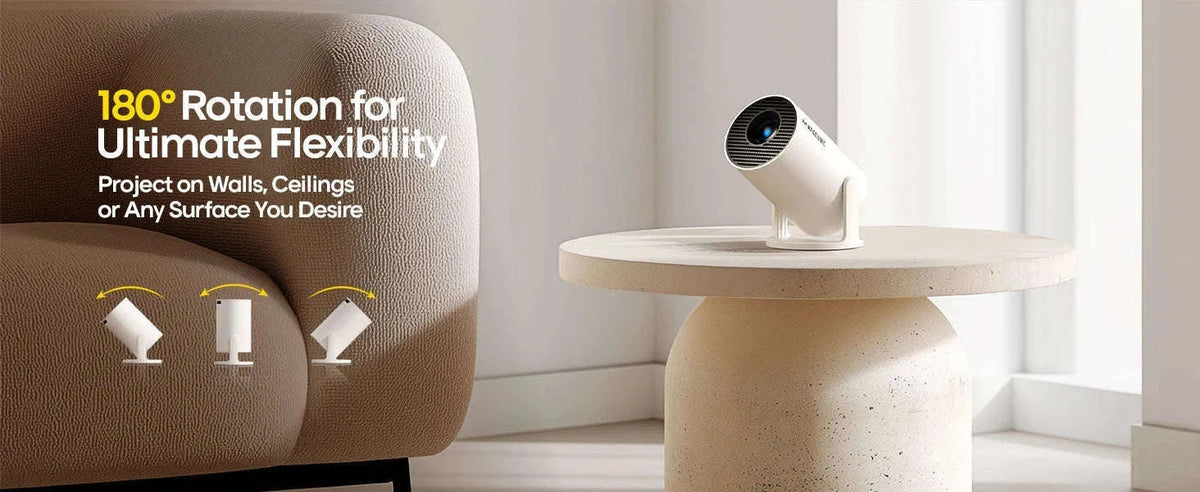 Magcubic HY300 Pro 4K Android 11 Portable Projector-HY300-Grey / EU Plug / france