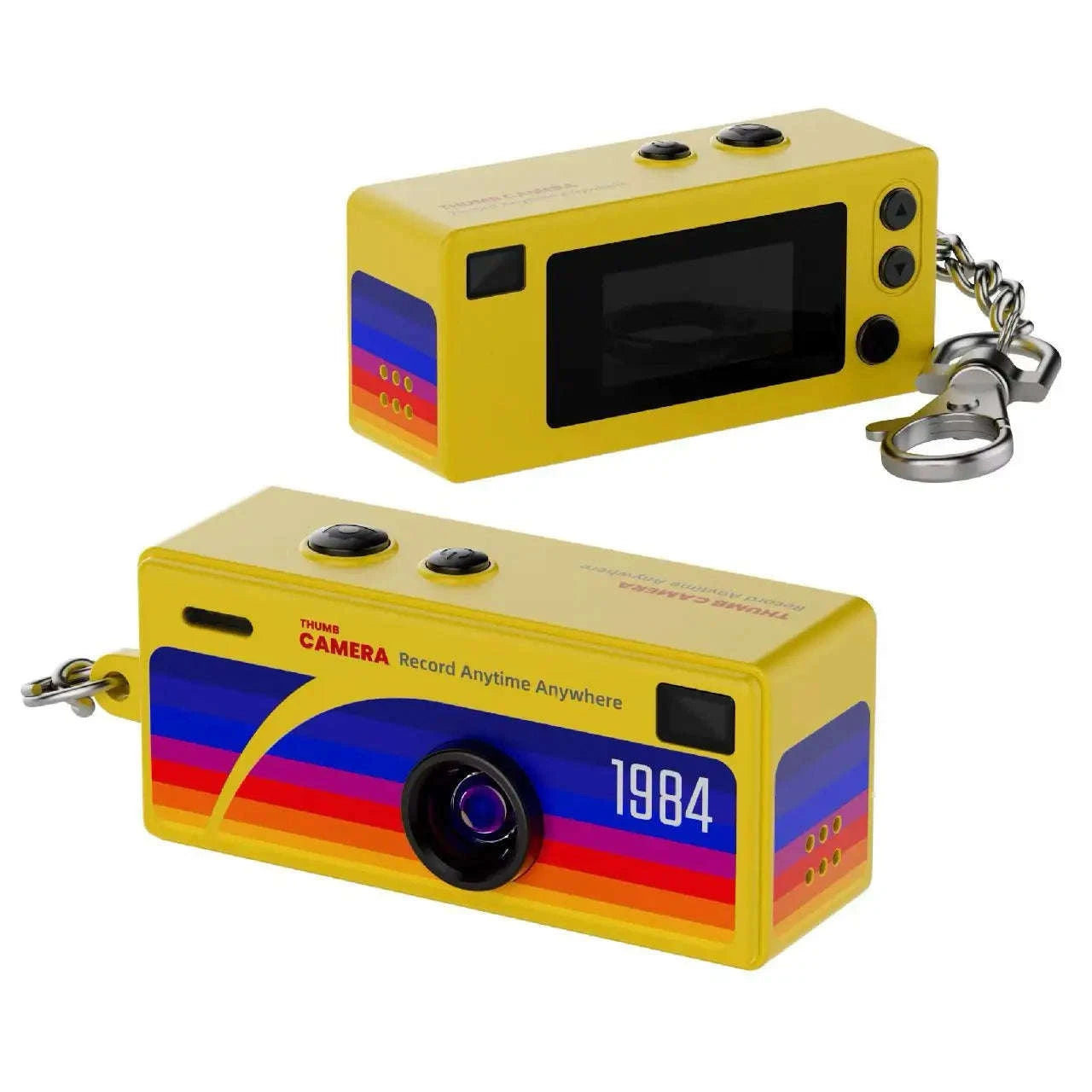 Magecam Thumb Keychain Camera — 1080P Mini Action Cam-Yellow / No TF card