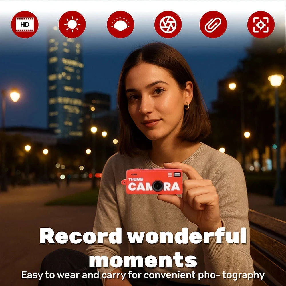 Magecam Thumb Keychain Camera — 1080P Mini Action Cam-Yellow / No TF card